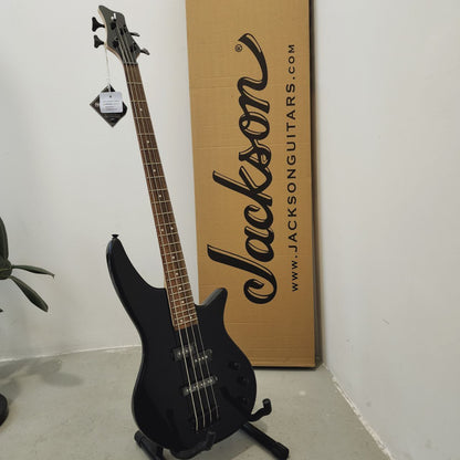 Jackson JS Series Spectra JS2 4 String Bass Guitar, Laurel FB, Gloss Black (JS-2 / JS 2)