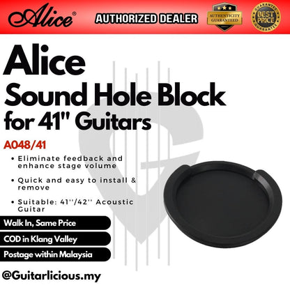 Alice A048 Acoustic Guitar Sound Hole Cover (41 ~ 42 inch)