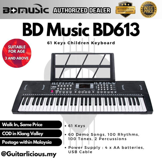 61 Keys Keyboard Children Electronic Keyboard ( BD-613 / BD613 / BD 613 )