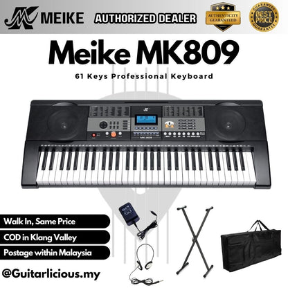 MEIKE 61 Keys Professional Keyboard with Touch Function Keys - (MK809 / MK 809 / MK-809)