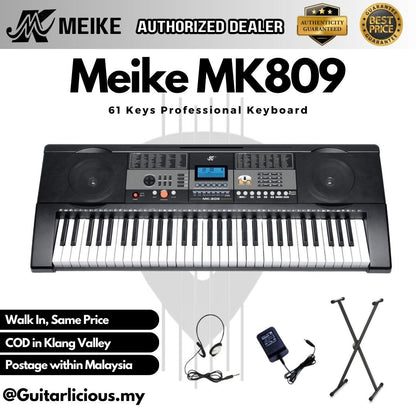 MEIKE 61 Keys Professional Keyboard with Touch Function Keys - (MK809 / MK 809 / MK-809)