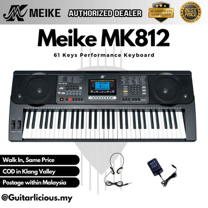 MEIKE 61 Keys Professional Performance Keyboard with Touch Function Keys - (MK812 / MK-812 / MK 812)