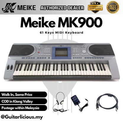 MEIKE 61 Keys Professional Keyboard MIDI with Touch Function Keys - (MK900 / MK 900 / MK-900)