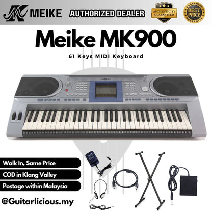 MEIKE 61 Keys Professional Keyboard MIDI with Touch Function Keys - (MK900 / MK 900 / MK-900)