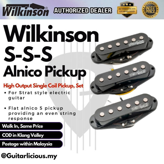 Wilkinson High Output Alnico SSS Single Coil Strat 5 Magnet Electric Guitar Pickup ( MK2065 / MK2066 / MK2067 )