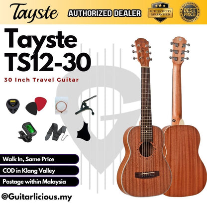 Tayste 30 inch (1/4 Size) Travel Acoustic Guitar ( TS12-30 / TS 12 30 / TS12 )