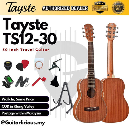 Tayste 30 inch (1/4 Size) Travel Acoustic Guitar ( TS12-30 / TS 12 30 / TS12 )