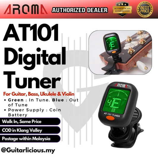 Aroma Guitar / Violin / Ukulele / Bass / Chromatic Clip-On Tuner AT101 / AT-101