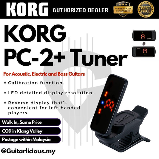 KORG PITCH CLIP 2+ Clip-on Tuner ( PC / PC2+ / PC-2+)