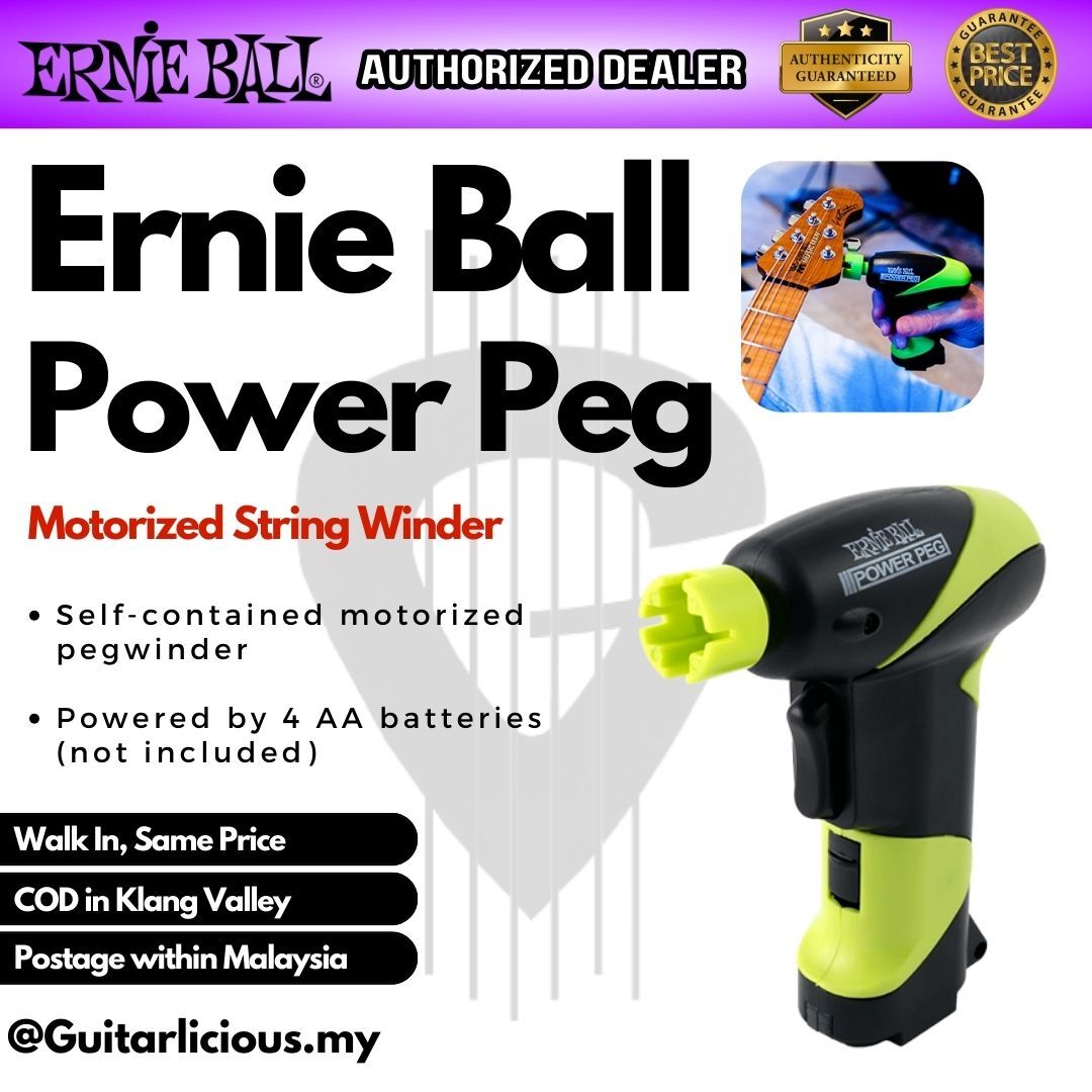 Ernie Ball Power Peg Motorized String Winder (EB4118) – GUITARLICIOUS