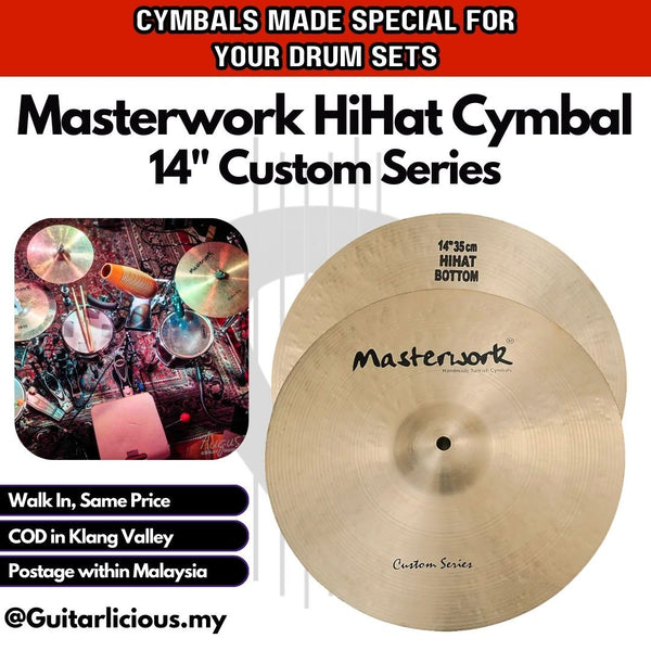 Masterwork 14 inch Hi Hat Custom Series (CS14HH) - ( Website Clearance )