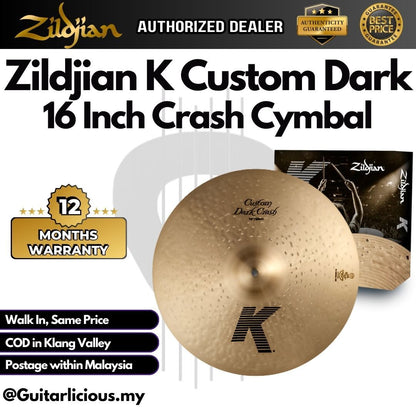 Zildjian K Custom Dark Cymbal Set - 14" Hi-hats, 16" Crash, 18" Crash, 20" Ride ( ZILKCD900 / KCD-900 / K-Custom )