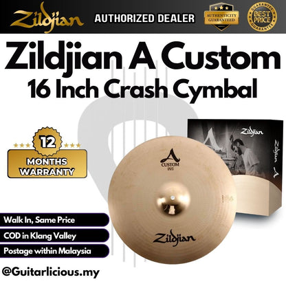 Zildjian A20579-11 A Custom Box Set - 14" Hi-hats, 16" Crash, 18" Crash, 20" Ride ( ZILA20579-11 / LA20579 / A-Custom )