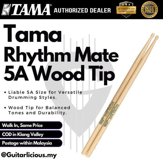 Tama Rhythm Mate Drumsticks Wood Tip - Drum Sticks ( 5A / 5B / 7A )