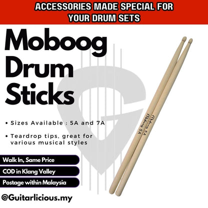 Moboog Standard Maple Drum Stick 7A SDS / Drumsticks