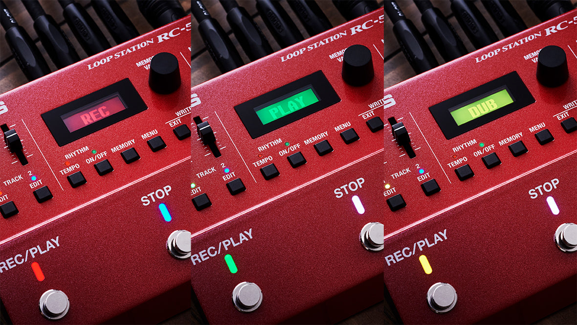 Base Station Loop Recorder BOSS RC-500 Loop Station Compact Phrase Recorder Pedal Effects ...