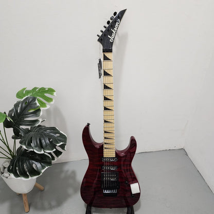 Jackson FSR Dinky JS34Q DKA-M (HSS) Floyd Rose Electric Guitar - Transparent Red ( JS 34Q / JS-34Q )