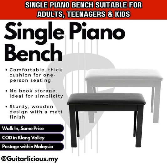 Single Seated Standard Piano / Keyboard Bench ( YM618S / YM-618S )