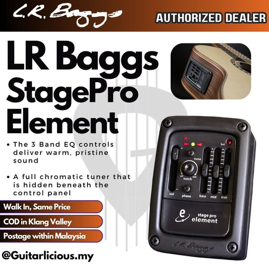 LR Baggs StagePro Element Acoustic Guitar Pickup Equalizer ( Stage Pro / Stage-pro )