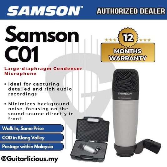 Samson C01 Large-diaphragm Condenser Microphone (C-01 / C 01)