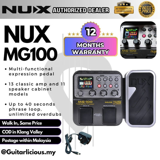 NUX MG100 Multi Effects Modelling Processor Effect Pedal ( MG-100 / MG 100 )