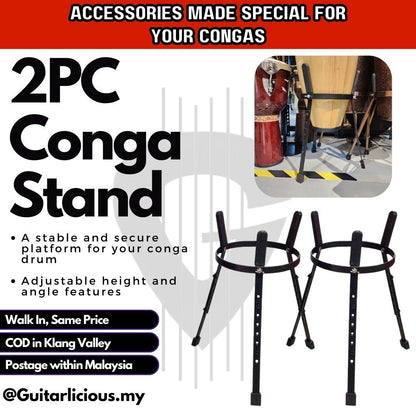 Conga Stand 2pcs (Basket Type) - COSB001