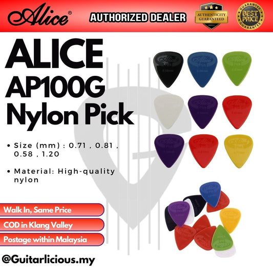 Alice AP100G Nylon Guitar Pick Picks Spectrum ( AP100-G / AP-100-G )