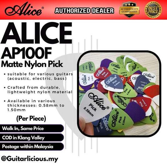 Alice AP100F Alice AP100F Matte Nylon Guitar Pick Picks ( AP-100-F / AP100 )