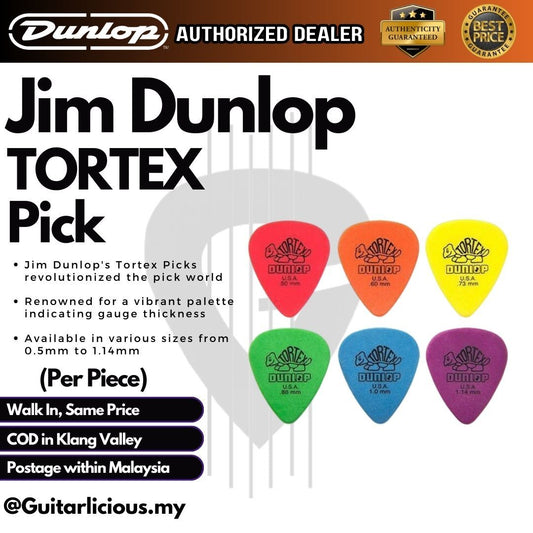 Jim Dunlop Tortex Standard Guitar Picks