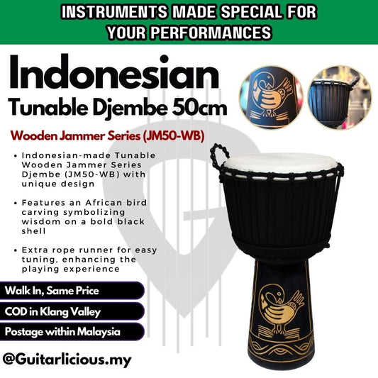 Indonesian Made Tunable Wooden Jammer Series Djembe 50cm / 60cm