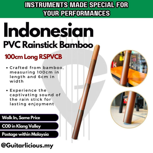 Indonesian Handmade PVC Rainstick 100cm long (RSPVCB)