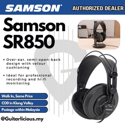 Samson SR850 Semi-Open Studio Headphones ( SR-850 / SR 850 / SR850C )