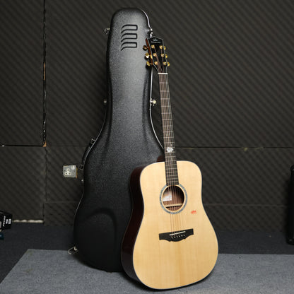 Kepma G1 Series Solid Sitka Spruce Top Dreadnought Acoustic Guitar with Deluxe Hardshell Case ( G1-D / G-1 / G1D )