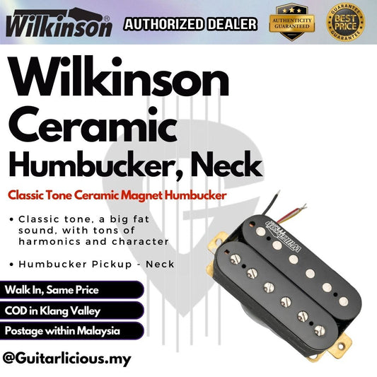 Wilkinson 4 Wire Classic Tone Ceramic Magnet Humbucker Pickup - Bridge & Neck ( MX1770 / MX1771 )