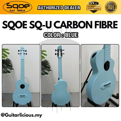 SQOE SQ-U 23 inch Concert Carbon Fiber Body Ukulele ( 23SQU / 23-SQ-U / 23" )