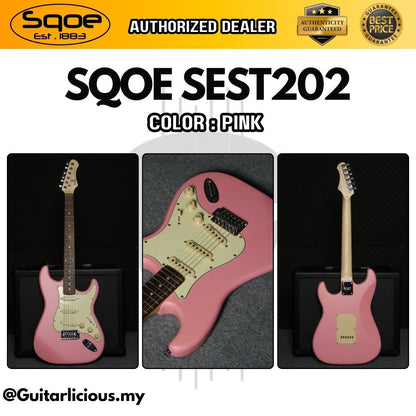 SQOE SEST202 Stratocaster Body SSS Electric Guitar , Rosewood Fretboard ( SEST / SEST-202 / ST 202 )