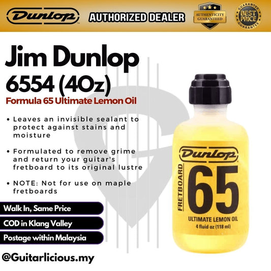 Jim Dunlop 6554 Formula 65 Guitar Fingerboard Ultimate Lemon Oil - 4oz