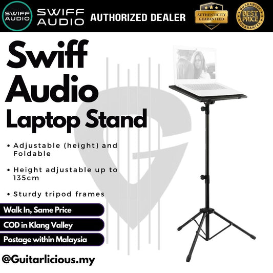 Swiff Audio Universal Laptop Stand Tripod Leg (41-135cm) Adjustable Height for Live Busking Editing - HY-LPS-2 / HYLPS2