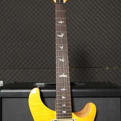 PRS SE Custom 22 Semi Hollow Electric Guitar with Gig Bag , Santana Yellow ( 58/15 "S" / CUSTOM-22 )