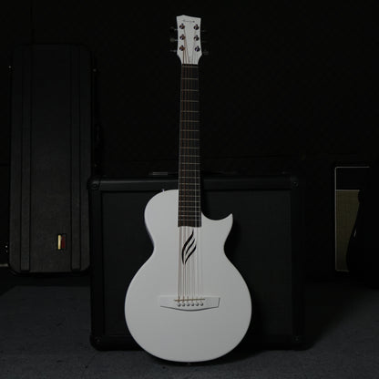 Enya Nova Go 1/2 Size Carbon Fiber Acoustic Guitar Travel Size , White ( NovaGo / Nova-Go / 35 inch )