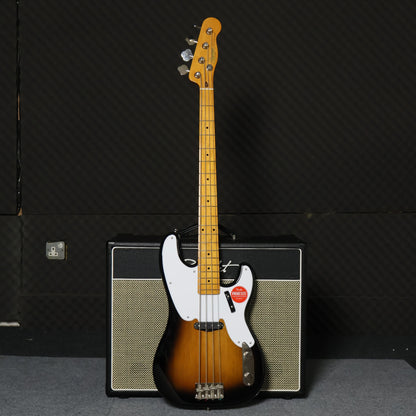 Squier by Fender Classic Vibe 50s Precision 4 String Bass Guitar, Maple FB - 2-Tone Sunburst( CV50S / CV-50S )