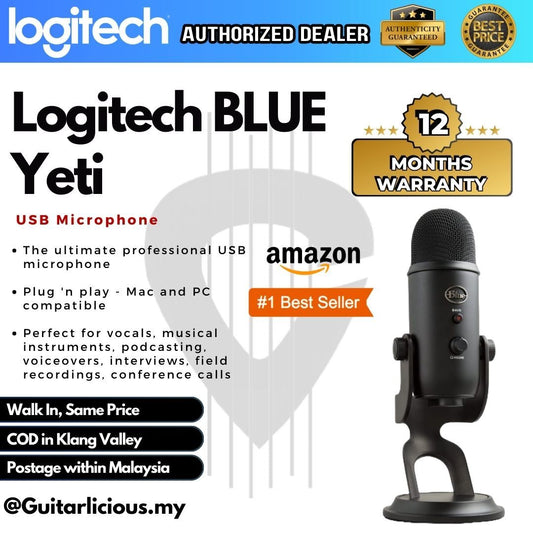 Logitech LFC BLUE Yeti USB Condenser Microphone by Logitech - Blackout