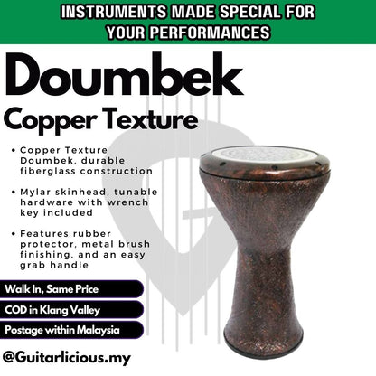 Copper Texture Doumbek / Yanki / Darbukas (FDB17CopperTX)