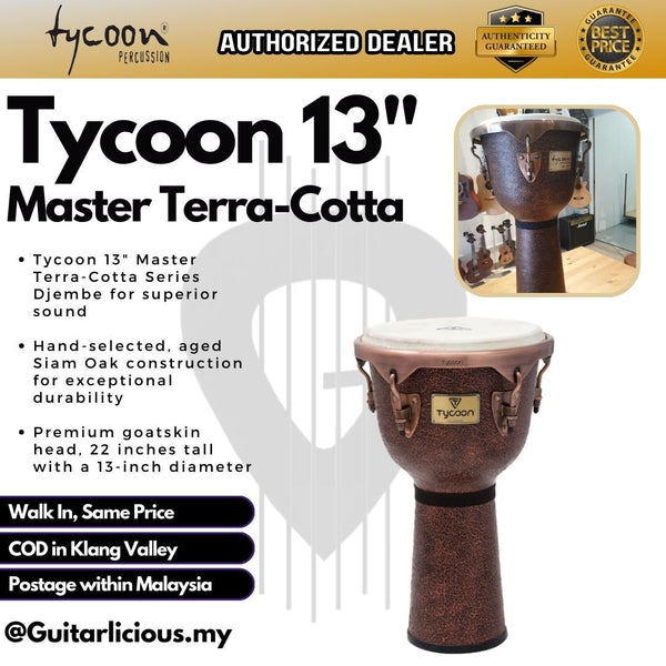 Tycoon 13 inch Master Terra-Cotta Series Djembe (TJTC-713) - ( Website Clearance )