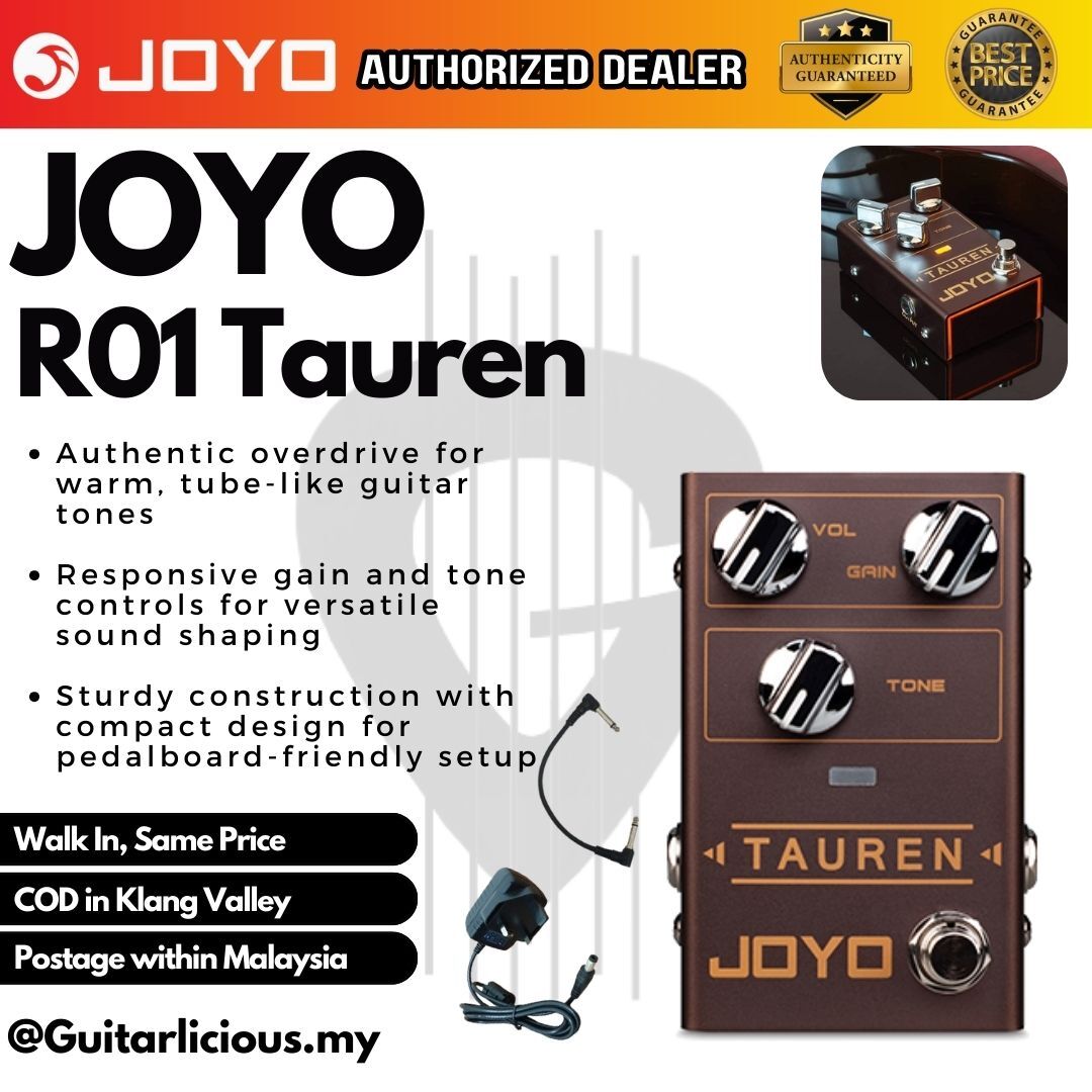joyo r series pedals JOYO R-01 R-Series Tauren Overdrive Guitar Effect Pedal – GUITARLICIOUS