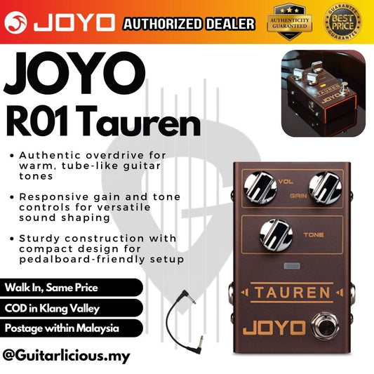 JOYO R-01 R-Series Tauren Overdrive Guitar Effect Pedal ( R01 / R 01 / R1 )