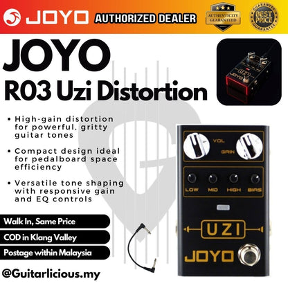 JOYO UZI Distortion (R03 / R 03 / R-03) Guitar Effects Pedal