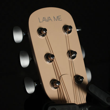 Lava Me Play 36 inch All-Weather Body Smart Acoustic-Electric Guitar w/Touchscreen Effects & Lite Bag - Light Peach