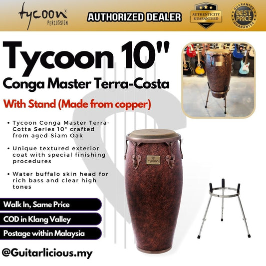 Tycoon Conga Master Terra-Cotta Series 10 inch 11 inch 12 inch (Made From Copper)