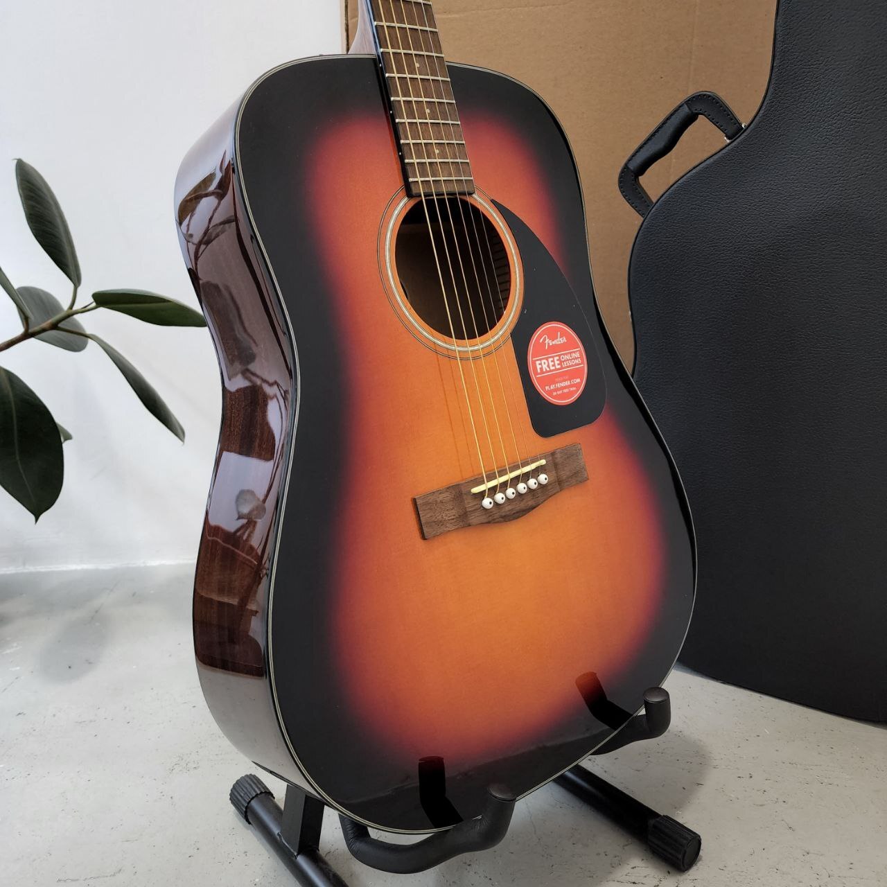 Fender CD-60 Dreadnought V3 Acoustic Guitar , Walnut FB , Sunburst